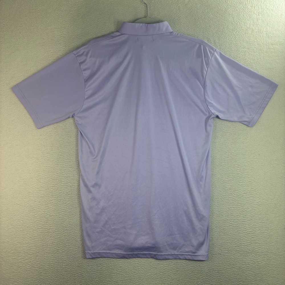 Collars Co Dress Collar Polo Shirt Men L Purple Short Sleeve Golf Preppy Stretch - Picture 3 of 8